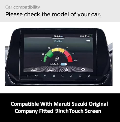 Image of Compatible For Maruti Suzuki Swift 9 Inch Top Model Infotainment System Touch Screen Guard Protector Accessories (Swift, 9 Inch)