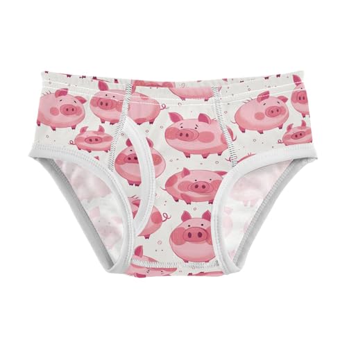 visesunny Boys Potty Training Underwear Pink Blush Piggy Breathe Cotton Briefs Size 2T-8Y for Toddler