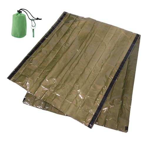 Garneck Survival Sleeping Bag Water-Resistant Emergency Blanket for Camping Hiking Emergency Preparedness