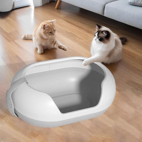 Arenero para gato grande con lados altos y amplia capacidad miniatura 6