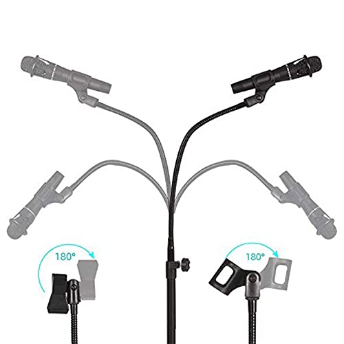 Support de microphone d'hébergement de scène réglable pour animateur de soirée