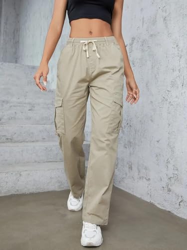 Image of LITZO Cotton Cargo Pants for Women || Womens Cargo Pant (L-110-113)