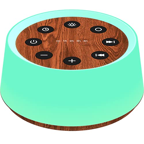 Image of ColorsNoise Sound Machine and White Noise Machine with 30 Soothing Sounds with 12 Colors Baby Night Light with Memory Function (T-Wood)