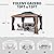 YOLENY 10' x 13' Hardtop Gazebo Metal Gazebo with Faux Wood Grain Aluminum Frame, Galvanized Steel Double Roof, Outdoor Patio Gazebo Pergolas with Netting and Curtains for Backyard, Patio, Lawns