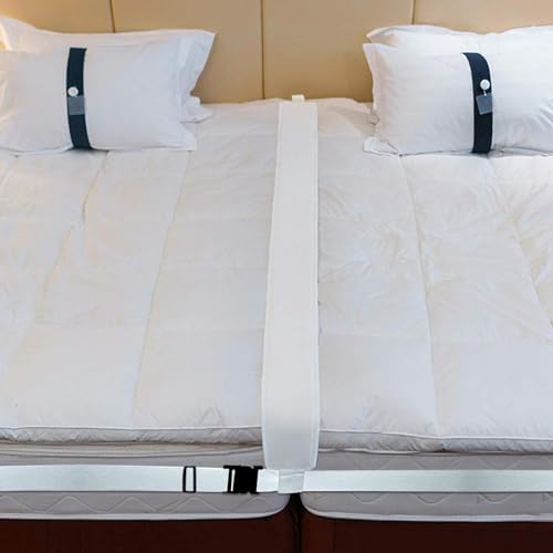 Puente de cama individual a King con extensor de colchón ajustable y correa de unión 6