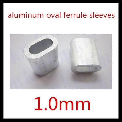 Ochoos 1000PCS 1mm aluminum oval ferrule sleeves