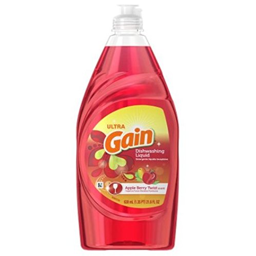 Gain Apple Berry Twist Dishwashing Liquid, 21.6 Ounce