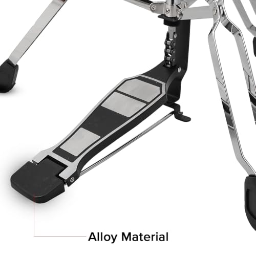 Image of Kadence HHH01 Home Series 1.9kg Hi-Hat Stand | Chain-Drive Pedal & Adjustable Tension | Double-Braced Tripod | Practice Ready | Chrome Finish