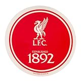 Liverpool FC - Pegatina para Coche Diseño Escudo (Talla Única) (Rojo, Blanco)