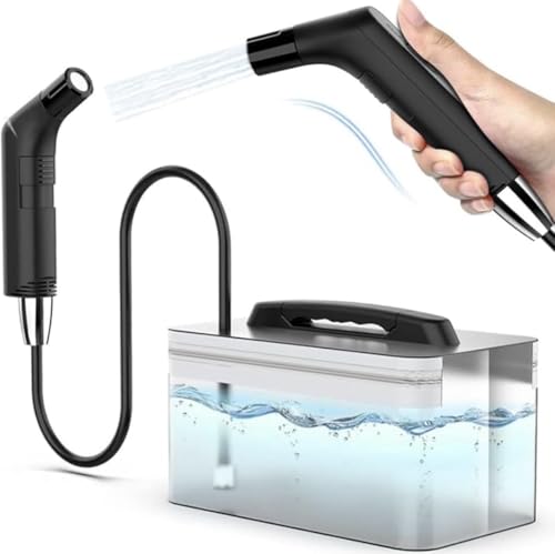 Portable Electric Bidet Sprayer 2.3L Water Capacity 800mAh Rechargeable Battery Adjustable Water Pressure Travel & Personal Hygiene Cleaner