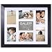Malden International Designs Berkeley Matted Black Wood Collage Picture Frame, 7 Option, 7-4x6, Black