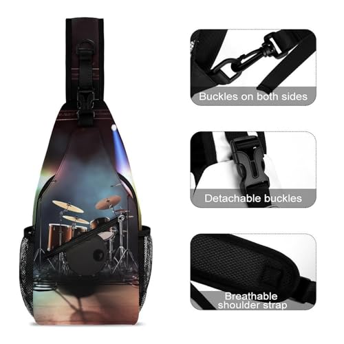 Morrales bolsa tipo sling para senderismo y uso casual miniatura 3