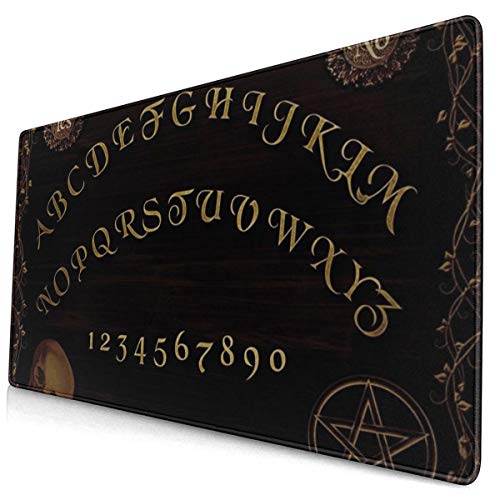 QBahoe Mousepad Black Witch Ouija Board Gothic Halloween Gaming Mouse Pad Decorative Mousepads