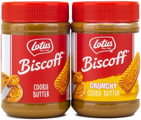 Biscoff Cookie Butter Spread (Creamy + Crunchy Combo Pack), (Pack of 2)