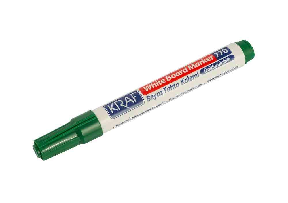 Kraf 770 Tahta Kalemi YEŞİL Doldurulabilir 12'li Paket