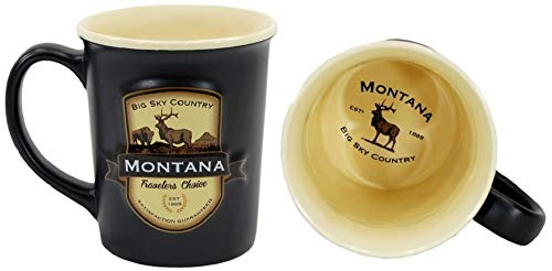 Taza de cerámica Americaware 18 oz souvenir Montana miniatura 1