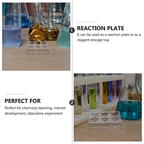 Scicalife Reaction Plate, 8Pcs 6 Sterile Flat Tissue Culture Plate Hole Plastic Spot Plate For Laboratory Experiment Testing #TOP5