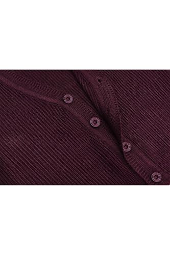 Image of Lilax Baby Boys Basic Long Sleeve V-Neck Classic Knit Cardigan Sweater