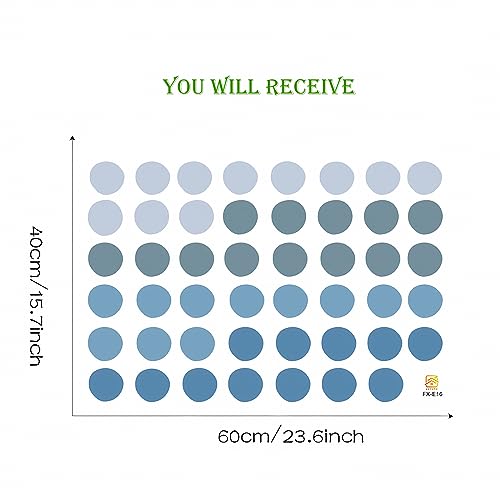 Vinilos decorativos lunares azul gris sacinora para pared miniatura 5