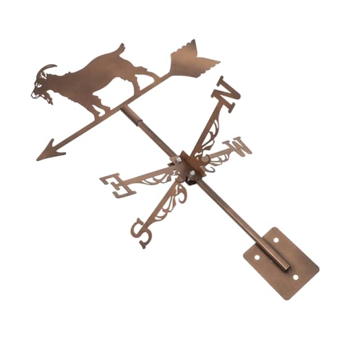 FUTUREORYY Edelstahl Wetterfahne Garten mit Ziegenmotiv Wetterfeste Metall Windrichtungsanzeige für Dach Terrasse und Dekorative Gartendeko Außen Langlebige Windfahne für Outdoor Bereich FUTUREORYY Edelstahl Wetterfahne Garten mit Ziegenmotiv Wetterfeste Metall Windrichtungsanzeige für Dach Terrasse und Dekorative Gartendeko Außen Langlebige Windfahne für Outdoor Bereich