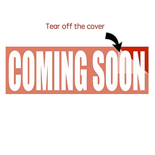 Coming Soon Sign For Estate Rider,Reusable Magnetic And Adhesive Sticker Option,Magnetic Coming Soon Sign For Realtors, Magnetic Coming Soon Sign For Real Estate (12 X 4 Inch） #TOP4