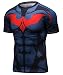 Red Plume Men's Compression Sport Tight Cool Fashion Bat Running T Shirt (XXL, Bat)