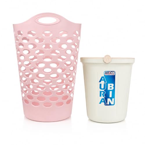 ARICO Flexi Multipurpose Plastic Laundry Basket with Free Dustbin...