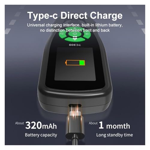 Medidor digital de espesor de pintura TC300 para automóvil, con detección automática F/NF miniatura 3