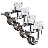 ★ Choix multiples - 1 po/1,25 po/1,5 po/2 po, 4 avec freins/4 roues rotatives Nous avons des vis autotaraudeuses de 3,5 * 16 mm pour vous. Il est plus pratique à installer.