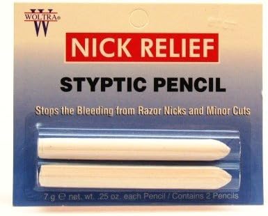 Nick Relief Styptic Pencil Twin (Blister) (3-Pack) with Free Nail File