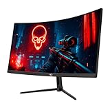 Monitor Gamer 27' Curvo 1ms, 180Hz, AMD FreeSync, Full HD, HDMI, DP, Frameless HQ Premium HQ27C18