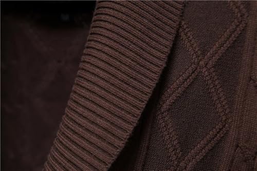 Winter Men's Cotton Blend Button Cardigan Sweater Casual Single Breasted Business Sweater4