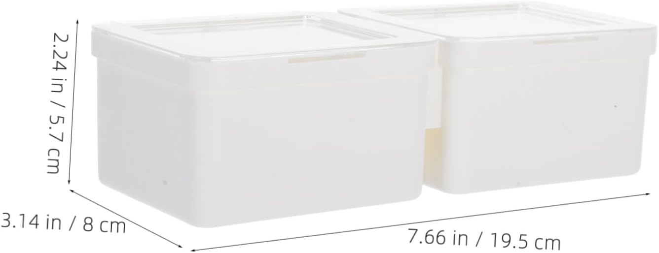 FRCOLOR Double Compartment Laundry Soap Dispenser Box Storage Container for Organized Washing Supplies Laundry Room Compact and Design