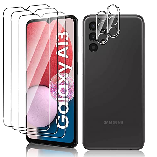Vanrain Schutzfolie für Panzerfolie für Samsung Galaxy A13 4G/Galaxy A13 5G mit 3 Stück Panzerfolie + 2 Stück Kameraschutz, HD-Klar 9H Schutzglas Kratzfest Folie Bläschenfrei Displayschutzfolie thumbnail