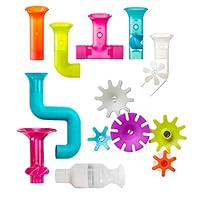 Boon Building Bath Toy Bundle - Gears, Pipes and Tubes, 13 Pieces (B11342)