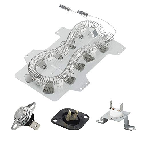 Techecook DC47-00019A Dryer Heating Element - Replacement for Samsung Dryer - Includes DC32-00007A Dryer Thermistor DC47-00016A DC96-00887A Thermal Fuse
