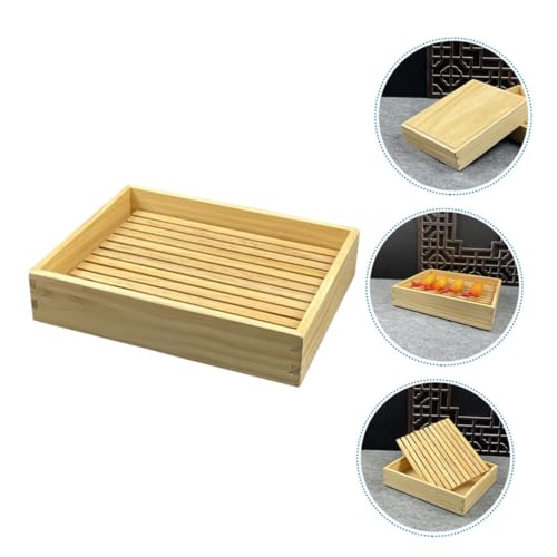 Plato Japonés Versátil de Sushi de Madera Grande miniatura 7