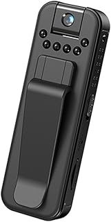 RJSQAQE 2023 New HD 1080P Noise Reduction Camera,180° Rotatable Lens, Night Vision Recorder,Convenient Back Clip Body Camera with Audio and Video,Wearable Back Clip Cameras