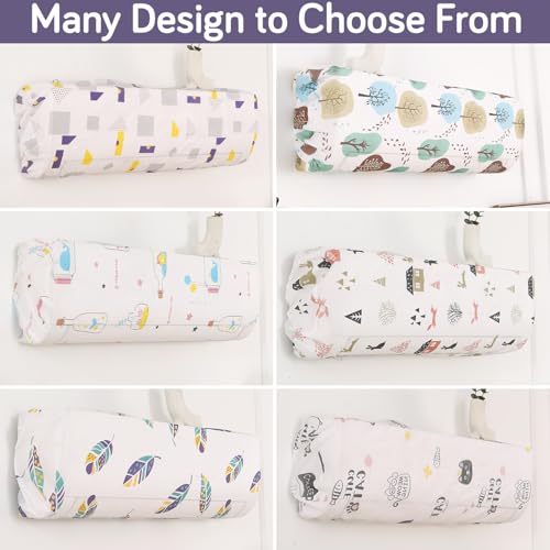 Image of HOKIPO AC Cover for most 2 Ton Split AC | Fits AC Units upto Size 110x33x31 cm | Dustproof, Waterproof & Washable Indoor Unit Cover | Protective & Decorative | Geometric Abstract (D1-AR5874)