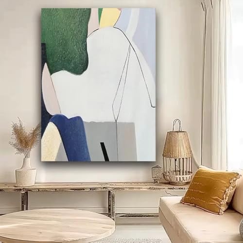 Tableau abstrait bleu et blanc pour créer une atmosphère apaisante