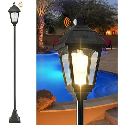 Round Cube 79" Solar Lamp Post Light Cover