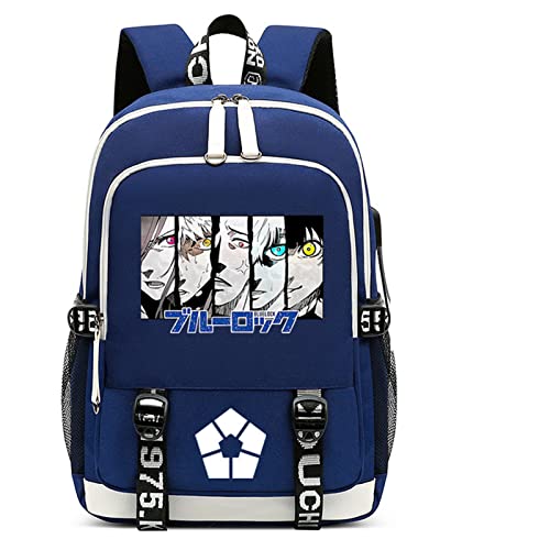 Anime BLUE LOCK Backpack Bagpack Isagi Yoichi Daypack Student Bag Bookbag School Bag Satchel Packsack 6
