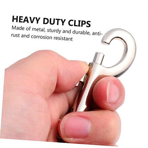 Snap à double extrémité en alliage durable, mousqueton rigide pour sangles - 12 pièces