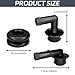 SamWinGear 2PCS PCV Valve Grommet Crankcase Breather Hose Vent Tube PCV CCV Vent Valve Elbow and Gasket Set Replacement Kit for Jeep Grand Cherokee 2000-2004 53013360AA 53030497 294607