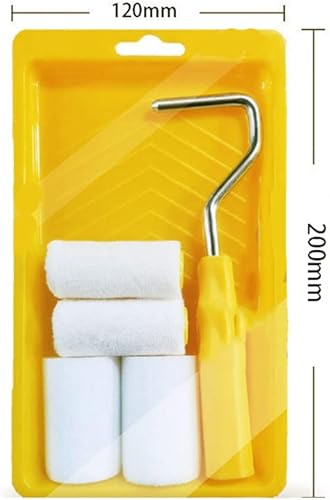 Miniatura 2 de RZJZGZ Mini rodillo de pintura de espuma para decoración de retoque Kit de bandeja de rodillo de pintura pequeña de 2 pulgadas con cubiertas de