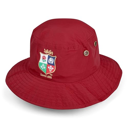 Canterbury - British & Irish Lions Wide Brim Hat | Official British & Irish Lions Licensed Product by Canterbury Sombrero de ala, Dalia Roja, Talla única Unisex Adulto