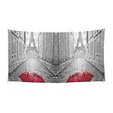 Toile de fond d'intérieur prête pour la photo : cette toile de fond de fête d'intérieur imprimée parapluie rouge de la Tour Eiffel Paris est conçue pour de superbes photos : impression nette, tissu lisse et couleurs vives qui ont fière allure sur l'appareil photo. C'est une décoration photo essentielle pour les photos dignes des médias sociaux.