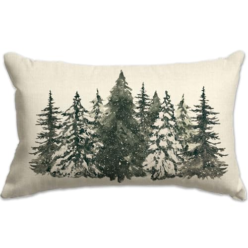 Christmas Pillow Cover 12X20 – Farmhouse Holiday Decor Accent