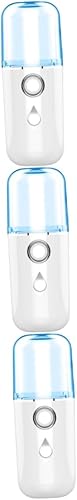 FOMIYES 3pcs Nano Water Replenishing Instrument Hydrator Portable Facial Moisturizing Cool Mist Steamer Nano Steamer Handheld Beauty Instrument