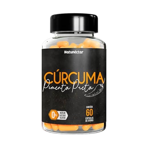 Cúrcuma em capsulas com pimenta preta 300mg 60 cps Natunéctar 95% de Curcuminóides com Laudo Curcuma Longa Açafrão da Terra com Pimenta Preta em capsulas